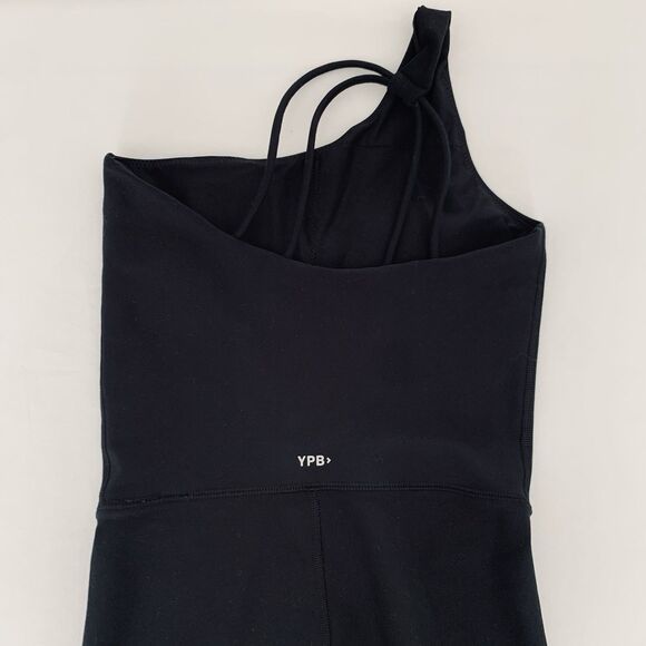 Abercrombie Fitch YPB SculptLux Romper XS One Shoulder Black Stretch Athletic - Picture 4 of 11